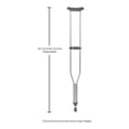 thumbnail image 3 of McKesson Aluminum Crutches with Euro-Style Clip, 52.5 in to 60.5 in H, 2 Pair, 3 of 3