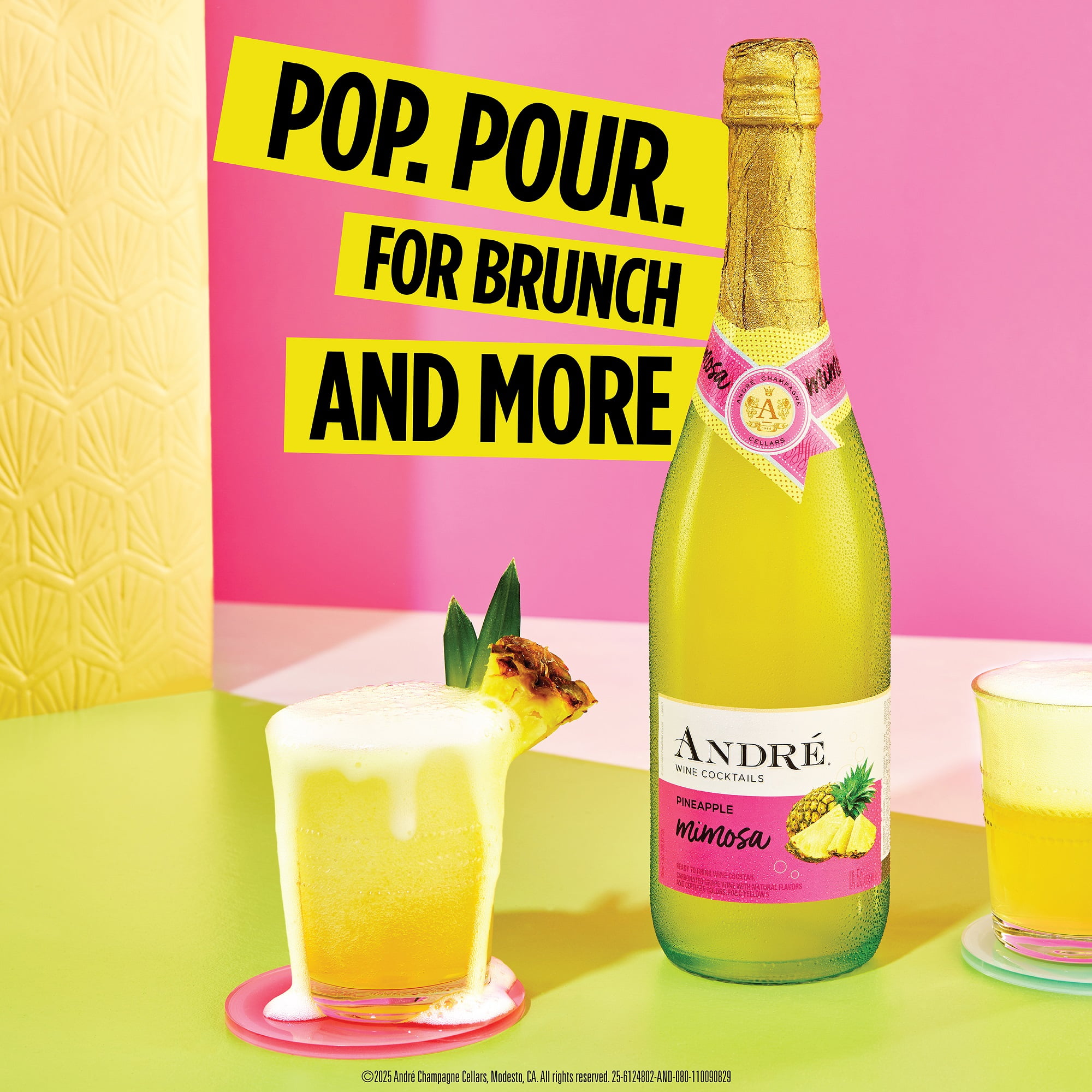 お歳暮・冬ギフト特集2025 Sparkling Pineapple Mimosa Andre Wine Bottle 750ml Cocktail, その他