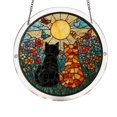 thumbnail image 1 of Tong Acrylic Puzzle Style Colored Glass Style Hanging Featuring Unique Irregular Shapes As Home Art Which Can Be Installed On Windows, 1 of 5