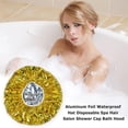 thumbnail image 2 of Gorro Ducha Peluquería Desechable Impermeable Papel Aluminio (dorado), 2 of 8
