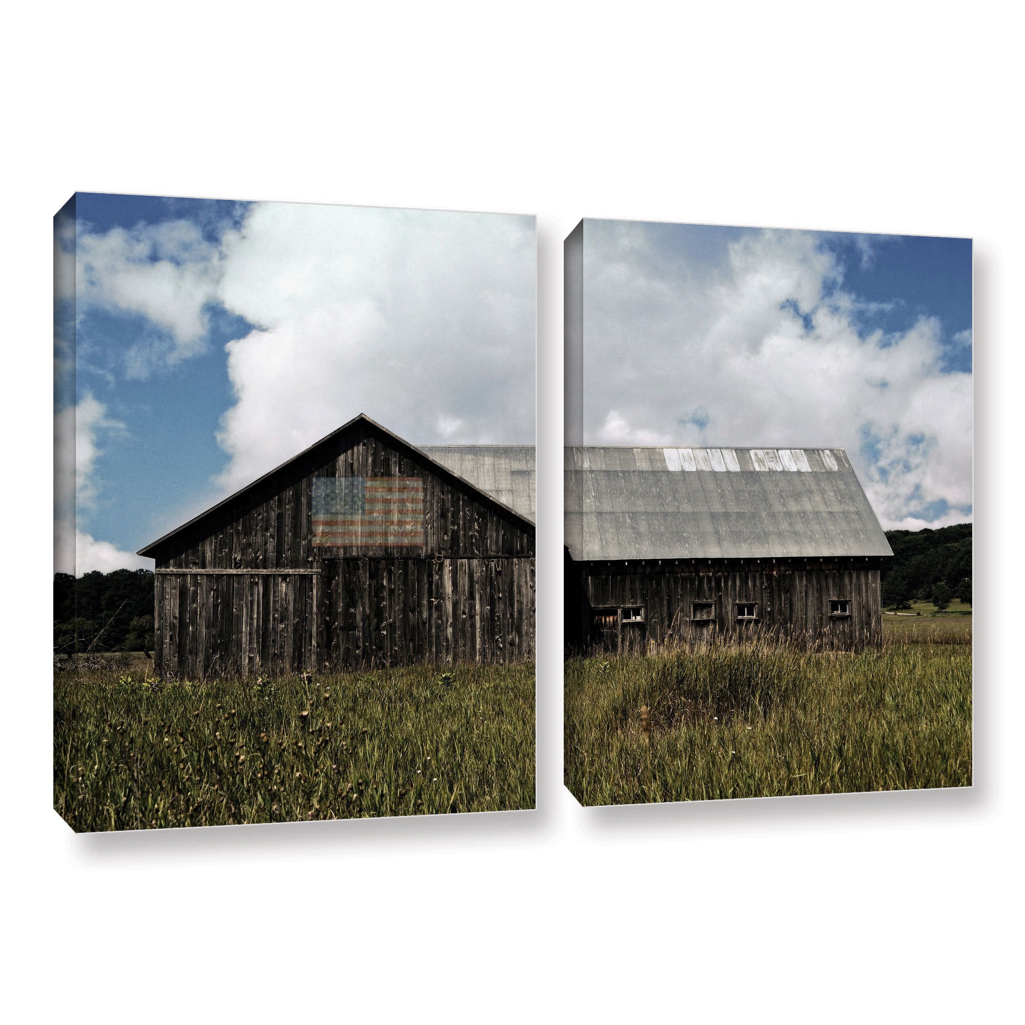 ArtWall Kevin Calkins "Country" 2-Piece Gallery-Wrapped Canvas Set