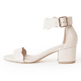 thumbnail image 5 of J. Adams Mimi Ankle Strap Kitten Sandal - Comfortable Low Heels for Women - Formal Sandals, 5 of 6