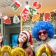 thumbnail image 3 of KAKOWELY 1 juego de pancartas navideñas colgantes de papel para fiestas, decoraciones colgantes para tartas, 3 of 5