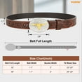 thumbnail image 7 of WHIPPY Kids Leather Belt for Boys Girls Western Cowboy Cowgirl Genuine Leather Belt for Jeans Dresses Gift, 7 of 7
