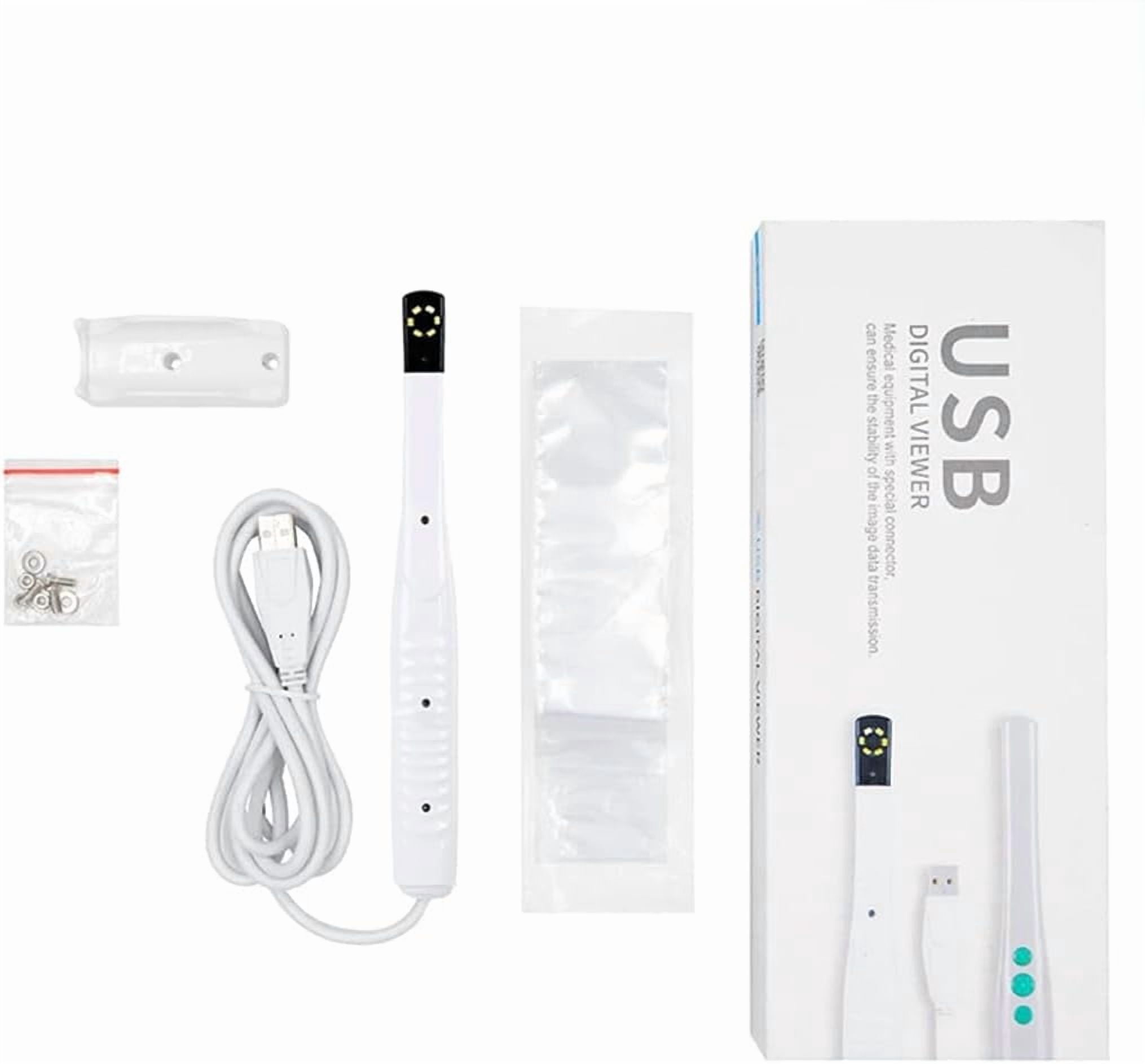 InLED Light PC Connectiontraoral Camera Dental, Portable USB Type Digital Viewer Oral Dental Endoscope with 6pcs