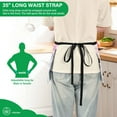 thumbnail image 3 of Yayeee Waist Apron with Pockets for Cooking Waterproof Half Server Aprons, Light Blue Gradient, 3 of 7