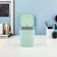 thumbnail image 4 of CRAFTHROU Push Top Trash Can Green PP Smell Prevention For Office Use 1Pcs, 4 of 7