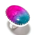 thumbnail image 2 of Natural Rainbow Solar Quartz Gemstone 925 Sterling Silver Ring Size 7, 2 of 2