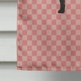 thumbnail image 4 of Carolines Treasures BB7871CHF Silver Fox Pink Check Canvas House Flag, 4 of 4