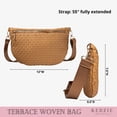 thumbnail image 6 of Kedzie Terrace Woven Crossbody Bag, Tan (Women's), 6 of 7