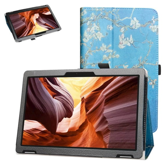 Labanema 10" Winnovo T10 MTK MT8163 Tablet Case, PU Leather Folio Stand Protective Case, Cover for 10" Winnovo T10 MTK MT8163 Tablet (Apricot Flower)