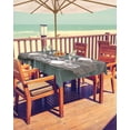 thumbnail image 2 of Fsddascl Farmhouse Door Outdoor Tablecloth - 54x80 Inch Rectangle Dining Table Cover, Vintage Abstract Country Wooden Door Waterproof Outdoor Table Cloth with Umbrella Hole & Zipper for Picnic/Patio, 2 of 7