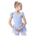 thumbnail image 5 of SDNall Ballet Leotards for Girls Children'S Dance Leotard Clothes Summer Flying Sleeve Training Clothes Toddler Dance Outfits Age:3-4 Years, 5 of 9