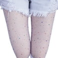 thumbnail image 1 of Mightlink Women's Hollow Out Rhinestone Pantyhose, Sparkle Fishnets Sexy Tights, High Waist Stockings, 1 of 6