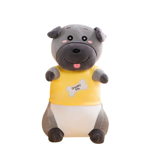 45 / 55 / 65cm soft bone dog pillow children's gift lovely plush toy girl birthday gift Shapi dog long pillow Christmas giftgrey65cm Deng Xun unisex