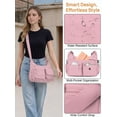 thumbnail image 5 of Deago Crossbody Bag for Women Multi Pocket Shoulder Purses Waterproof Lightweight Casual Messenger Bag Travel Handbags Ladies Pocketbooks (Pink), 5 of 8
