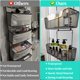 thumbnail image 2 of Organizador para colocar sobre la puerta HaPirm con 4 cestas de metal y gancho, 2 of 8