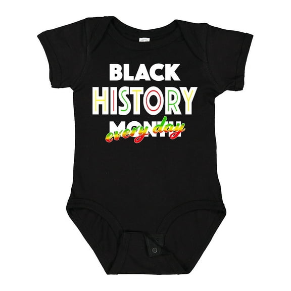 Inktastic Black History Month Every Day Boys or Girls Baby Bodysuit