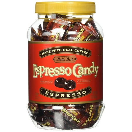 BALI'S BEST Coffee Candy, Espresso Flavor, 1 Pound Jar