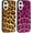 Leopard 04, variant on 2 Pack Cute Cheetah Print for iPhone 17 Pro Max 6.9" Phone Case, Luxury Leopard Pattern Design Cases Soft Silicone Slim TPU Shockproof Bumper Protective Cover for Women Girls-Grey & Pink