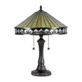thumbnail image 2 of RADIANCE Goods Tiffany-Style 2 Light Mission Table Lamp 16" Shade, 2 of 2