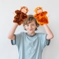 thumbnail image 4 of Shisuyan 2Pcs Monkey Hand Puppet Decorative Hand Puppet Hand Toy Lifelike Hand Toy, 4 of 8