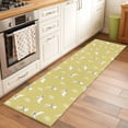 thumbnail image 2 of Kitchen Runner 2 x 6 Ft, Yellow Spring Easter Non-Slip Residential Carpet, Cute Bunny Botanical Indoor Crawling Mats Runner Rugs for Living Room/Dining Room/Bedroom, 2 of 8