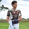 thumbnail image 4 of Lsque The Binding of Isaac Pattern Golf Shirts for Men Dry Fit Print Moisture Wicking Performance Short Sleeve Polo Shirt-Large, 4 of 7