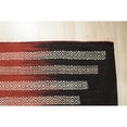 thumbnail image 2 of EORC VW29RD4X6 Hand-Knotted Wool Modern Flat Weave Rug, 4' x 6', Red/Black Area Rug, 2 of 5