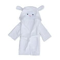 thumbnail image 1 of Bebé Animal Albornoz de felpa Toalla de baño de algodón con capucha unisex 2-3 años Talla M (Oveja), 1 of 7