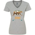 thumbnail image 3 of Inktastic Utah Vacation Bear Silhouette Women's V-Neck T-Shirt, 3 of 5