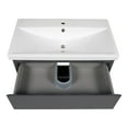 thumbnail image 5 of Modern Free standing Bathroom Vanity with Washbasin | Elit Graphite Gloss Collection | Non-Toxic Fire-Resistant MDF-64" (32+32)-Diamond Collection 32", 5 of 5