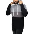 thumbnail image 3 of X RAY JEANS Mens Color Blocked Hooded Sweater, Grey, 3XL, 3 of 5