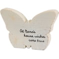 thumbnail image 1 of Pavilion - At Nana's House, Wishes Come True Yellow Butterfly Plaque 5", 1 of 5