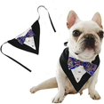 thumbnail image 1 of GHSDFBB Bandana pour Chien Bavoirs Triangles Foulards Col Réversible Réglable Costume Nœud Papillon Bandanas Nouveauté Chiens Cache-Cœur Mode Robe de Mariage pour Chiot et Chat (Bleu), 1 of 6