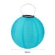 thumbnail image 4 of Lámpara de farol solar LED de 20 cm IP55 para decoración de fiestas al aire libre, luz colgante (azul) Likrtyny Para estrenar, 4 of 9