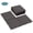 Coffee, variant on ATR ART to REAL Patio Plastic Composite Deck Tiles,9PCS Square Interlocking Floor Tiles,for Indoor and Outdoor,Gray
