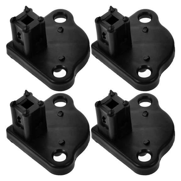 BESTONZON 4Pcs Black Rv Awning Bottom Bracket Replacement Kit with Easy Installation and Weatherproof Material