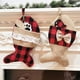 thumbnail image 5 of Gibobby Calcetines navideños Bolsa de calcetines navideños y calcetines colgantes navideños para decoración de fiestas y conjunto rojo de dibujos animados navideños(C), 5 of 5