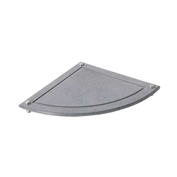 Fregadero para el hogar, fregadero en forma de abanico que evita la acumulación de humedad en acero inoxidable. Bordes gris oscuro