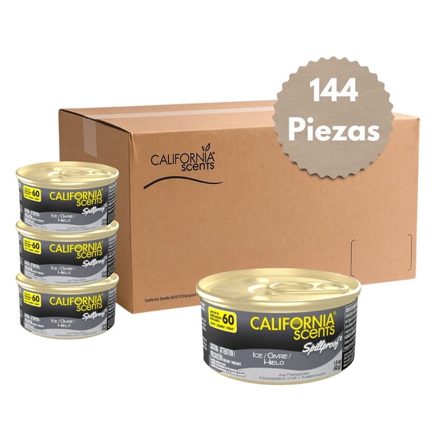 144 Pzas Aromatizante Auto California Scents Ice 60 Días Aroma