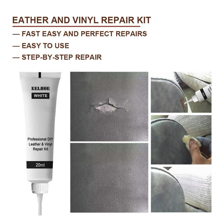Mnycxen Black Leather And Vinyl Repair Kit - Furniture, Couch, Car Seats,  Sofa, Jacket 