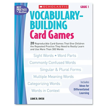 Scholastic Vocabulary Building Card Games, Grade One, 80 pages