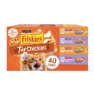 Purina Friskies Shreds Gravy Wet Cat Food Variety Pack, 5.5 oz Cans (40