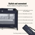 thumbnail image 3 of Dream On Me Zazzy Portable Play yard with Bassinet, Navy, 3 of 7