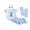 Blue, variant on My First Easter Baby Girl Outfit Bunny Eggs Short Sleeve Romper Layered Ruffle Bloomers Tutu Skirt Shorts Socks Headband 4Pcs Cute Clothes Set