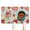 Garden Fl, variant on Bright Yellow Lemon Print Pet Feeding Mat - Absorbent Non-Slip Dog Food Mat with Retro Floral Design, Washable and Eco-Friendly