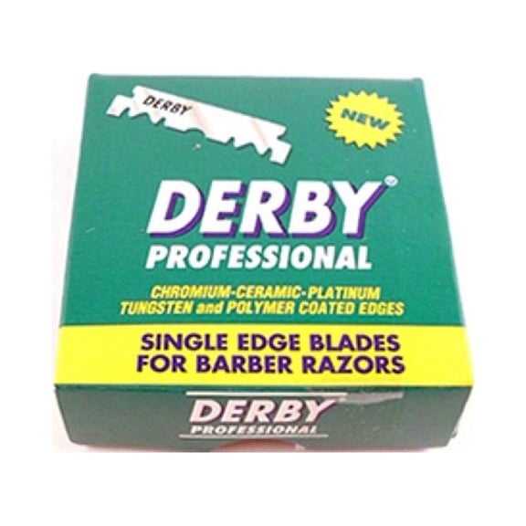 Derby Professional Platinum Single Edge Razor Blades, 100 Count