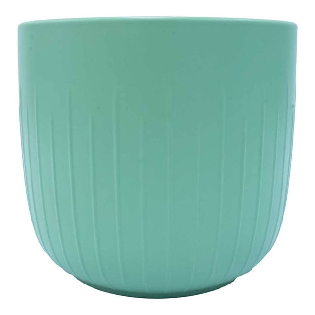 Maceta Home Trends 17.5 x 16 cm Líneas Menta