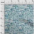 thumbnail image 2 of oneOone Cotton Flex Teal Blue Fabric Writing Beach Sewing Craft Projects Fabric Prints By Yard 40 Inch Wide, 2 of 4